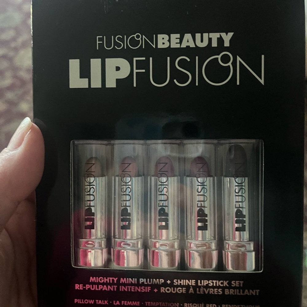 LipFusion Mighty Mini Lipstick Set - Red, Pink, Purple Shades